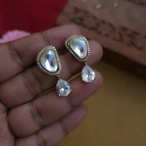 Moissanite Droplet Earring