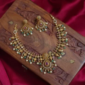 Sreeja Antique Real Gold Inspired Neckpiece