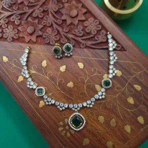 Danty Victorian Party Wear - Green Kids