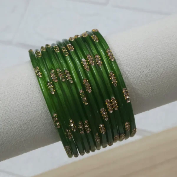 Nira Designer Glass Bangles - Image 5