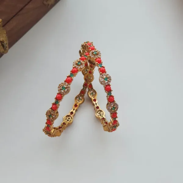 Traditional Coral Bangles