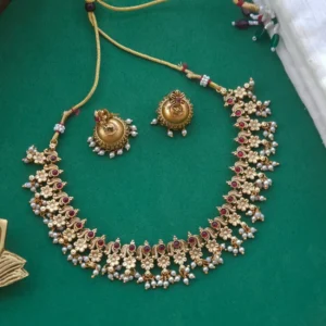 Floral Neckpiece Ruby