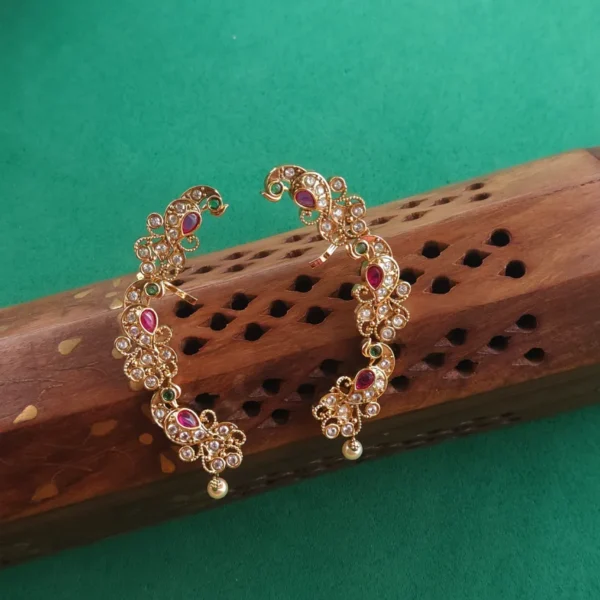 Peacock Earcuff