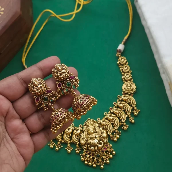 Visamaya Antique Nagasi Temple Designer Necklace - Image 2