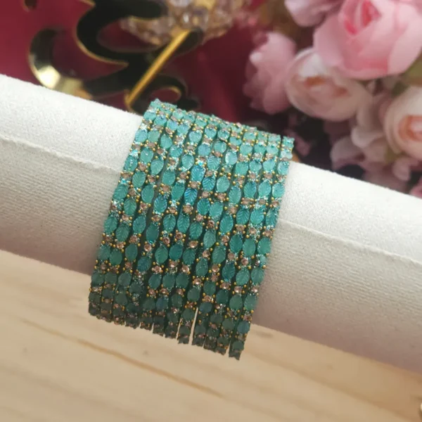 Leafy Glass Bangles - Image 10