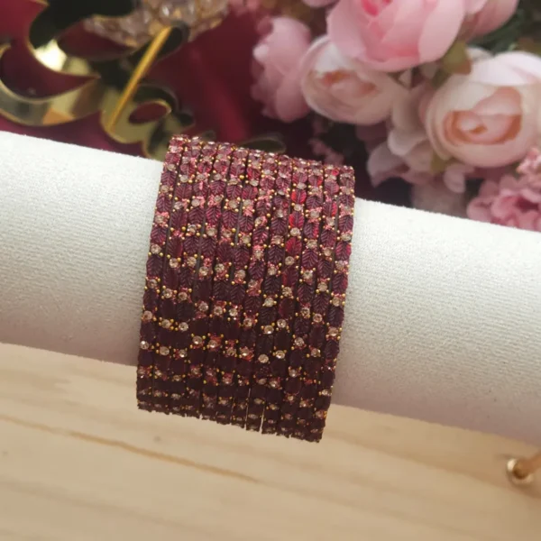 Leafy Glass Bangles - Image 12
