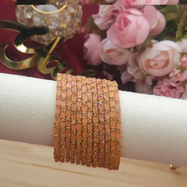 Leafy Glass Bangles - Image 6