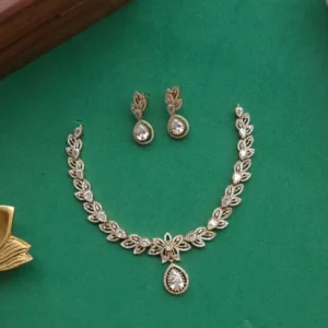 Leafy Diamond Replica Neckpiece