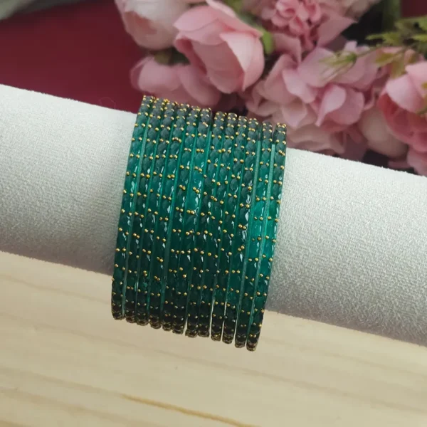 Premium Raindrops Glass Bangles - Image 4