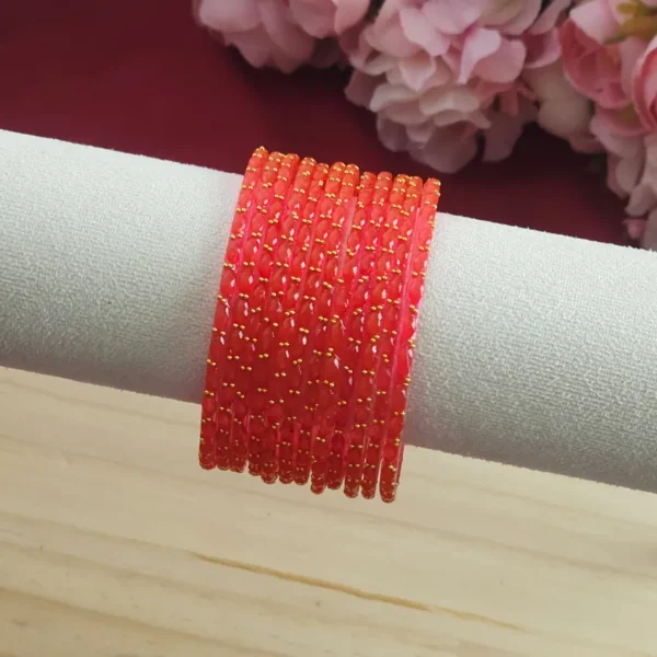 Premium Raindrops Glass Bangles - Image 12