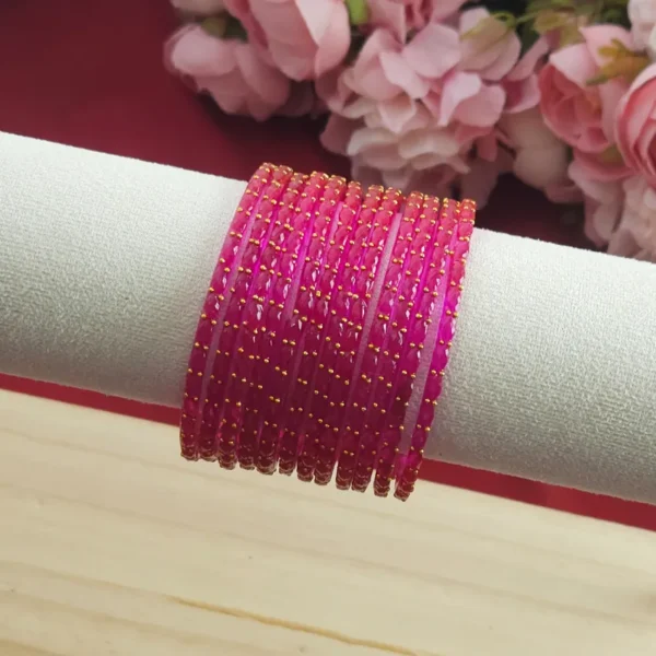 Premium Raindrops Glass Bangles - Image 9