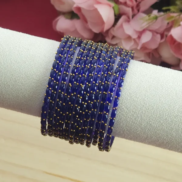 Premium Raindrops Glass Bangles - Image 4