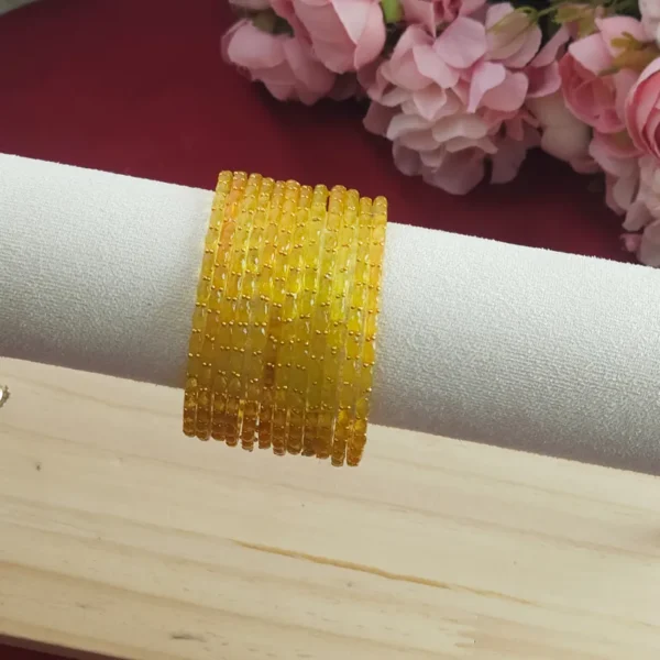Premium Raindrop Glass Bangles - Pastel Colors - Image 2